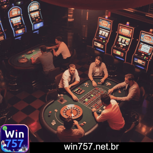 Imagem promocional do cassino online da WIN757 mostrando jogos ao vivo